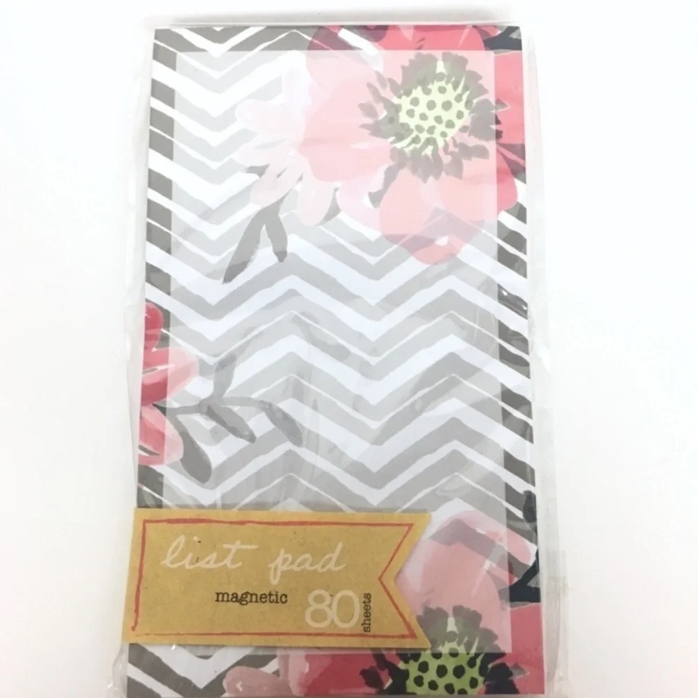 Floral Stationery Set Journal Notepad Macaroon Erasers Gift Tags Page Flags NWT